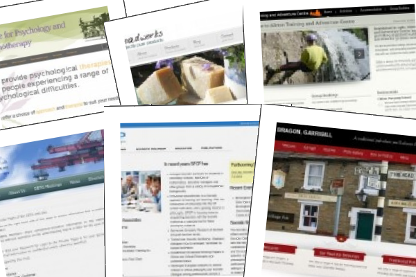Photo montage of portfolio