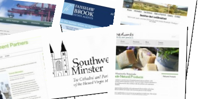 Photo montage of portfolio