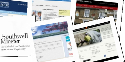 Photo montage of portfolio