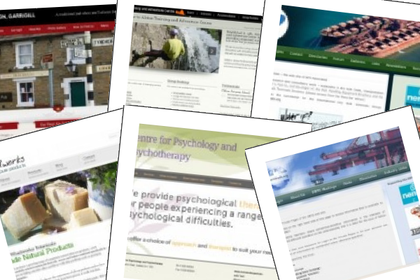 Photo montage of portfolio
