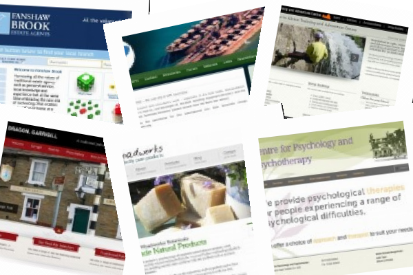 Photo montage of portfolio