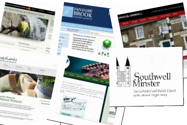 Photo montage of portfolio