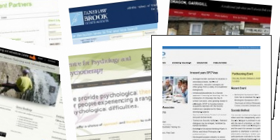 Photo montage of portfolio