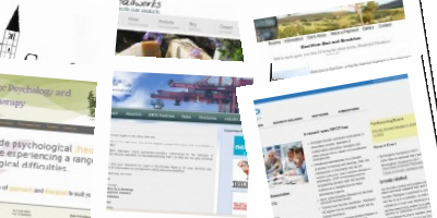 Photo montage of portfolio