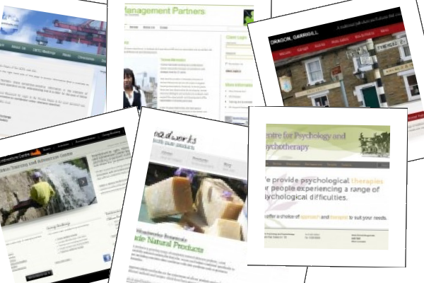 Photo montage of portfolio